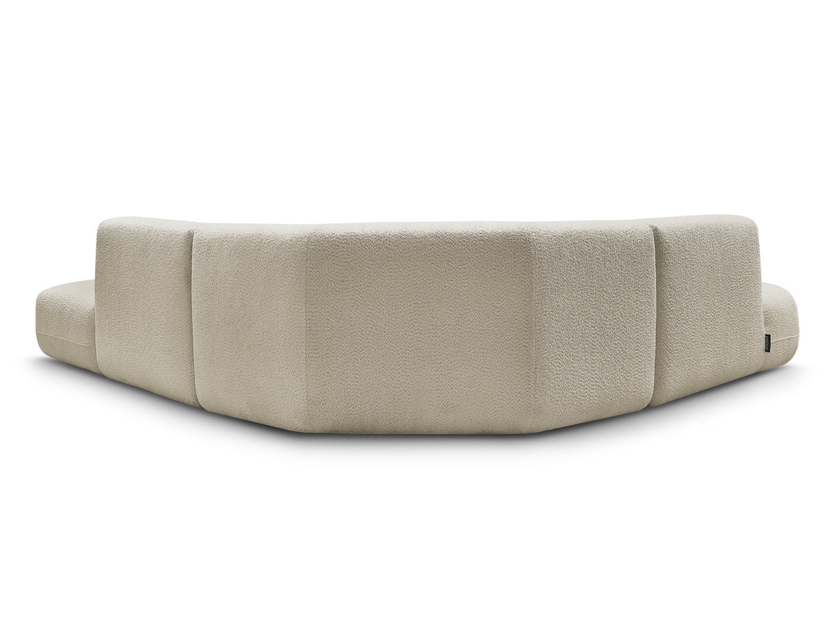 Bobochic Anda Ecksofa 279 × 264 cm Chenille Beige Ecke links