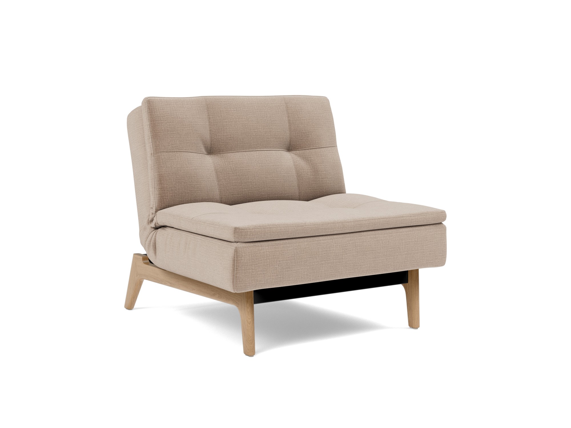 Sessel Dublexo Chenille Esina 417-Mocha Beine Eiche