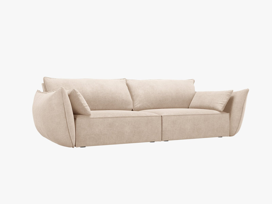 Micadoni Sofa Kaelle 3-Sitzer Chenille Over The Horizon Beige