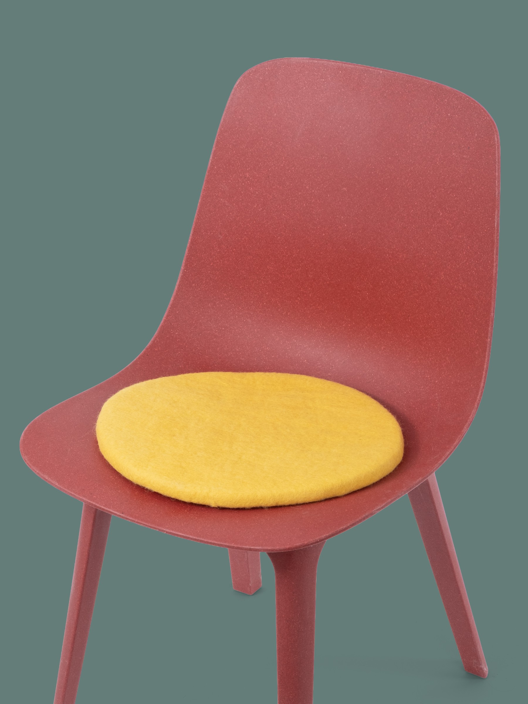 myfelt Kira Filz-Sitzauflage Gelb Ø 36 cm