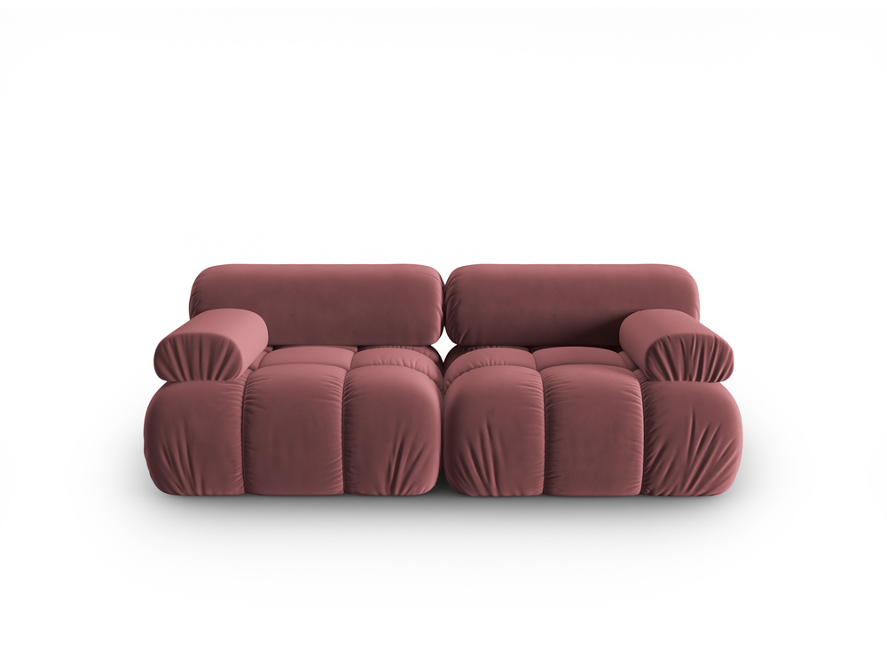 Cosmopolitan Design Sofa Cortina 2-Sitzer Samt Bluvel Rosa