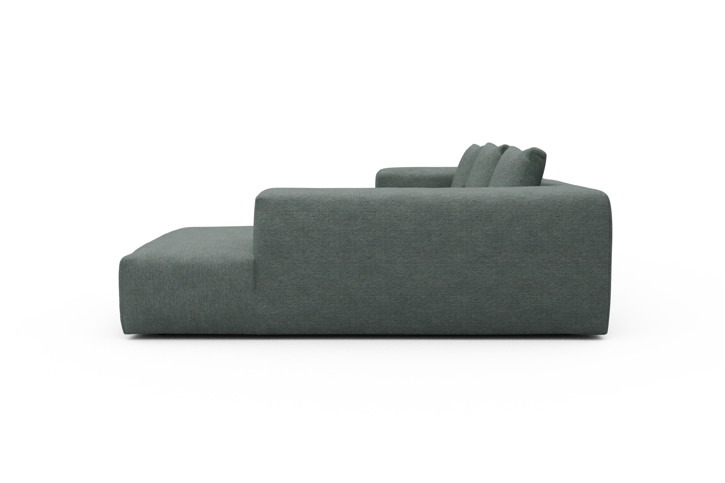 Ecksofa Fred Relax-Ecke rechts mit 2,5-Sitzer Carreno-Ice-Blue