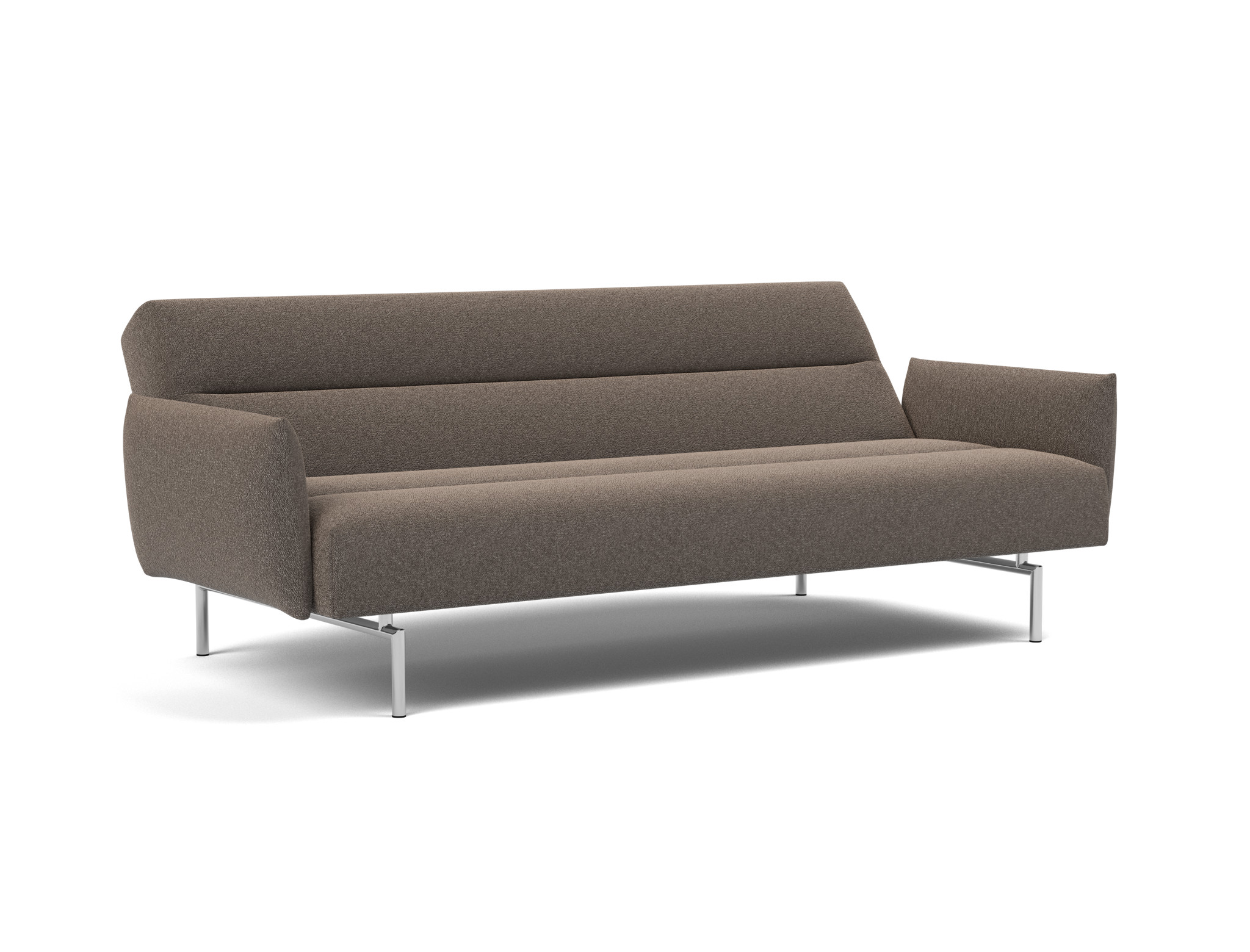 Schlafsofa Jillis mit Armlehnen Boucle Skandi 530-Taupe