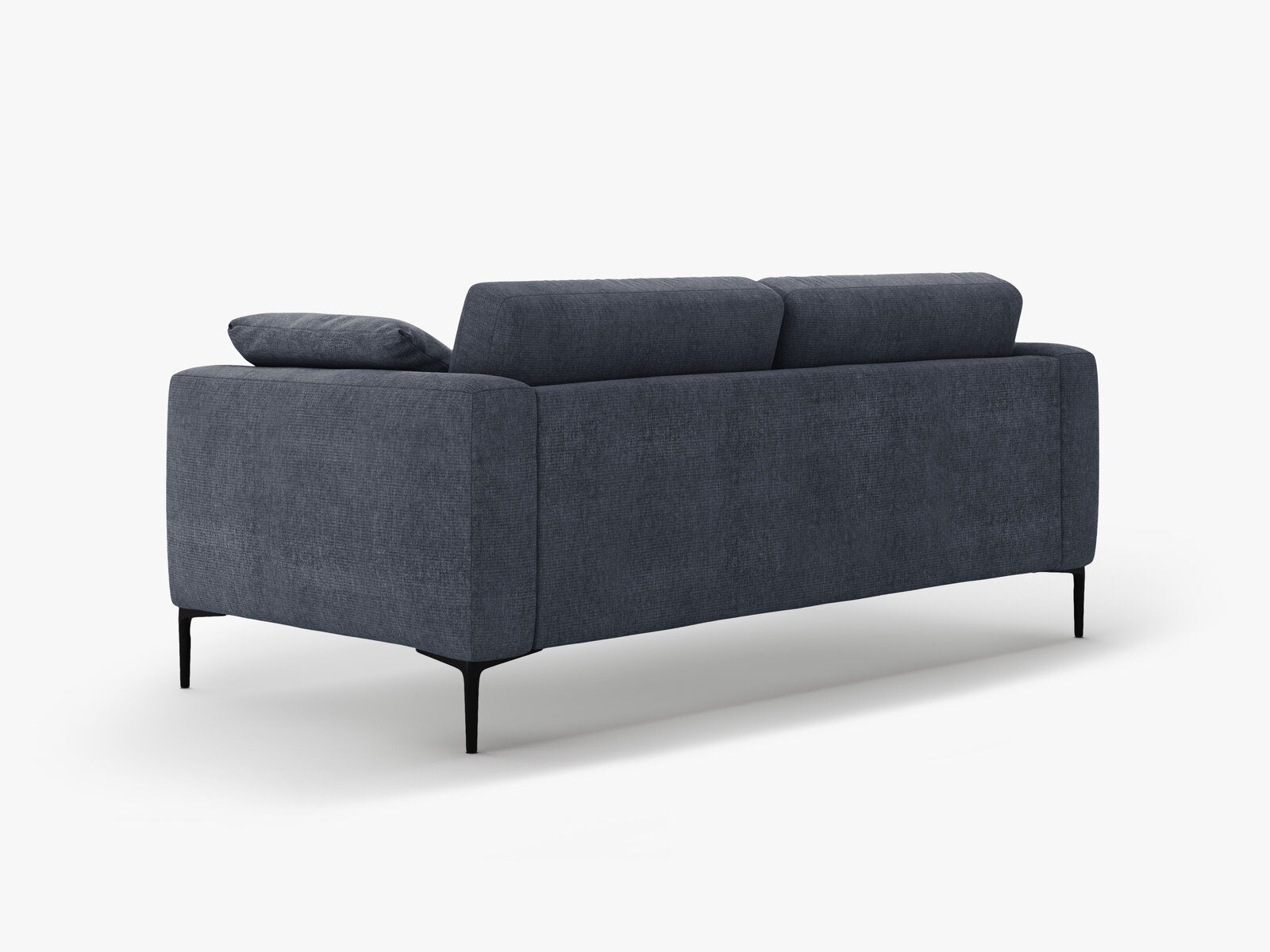 Micadoni Sofa Bemy 3-Sitzer Strukturierter Stoff Dunkelblau