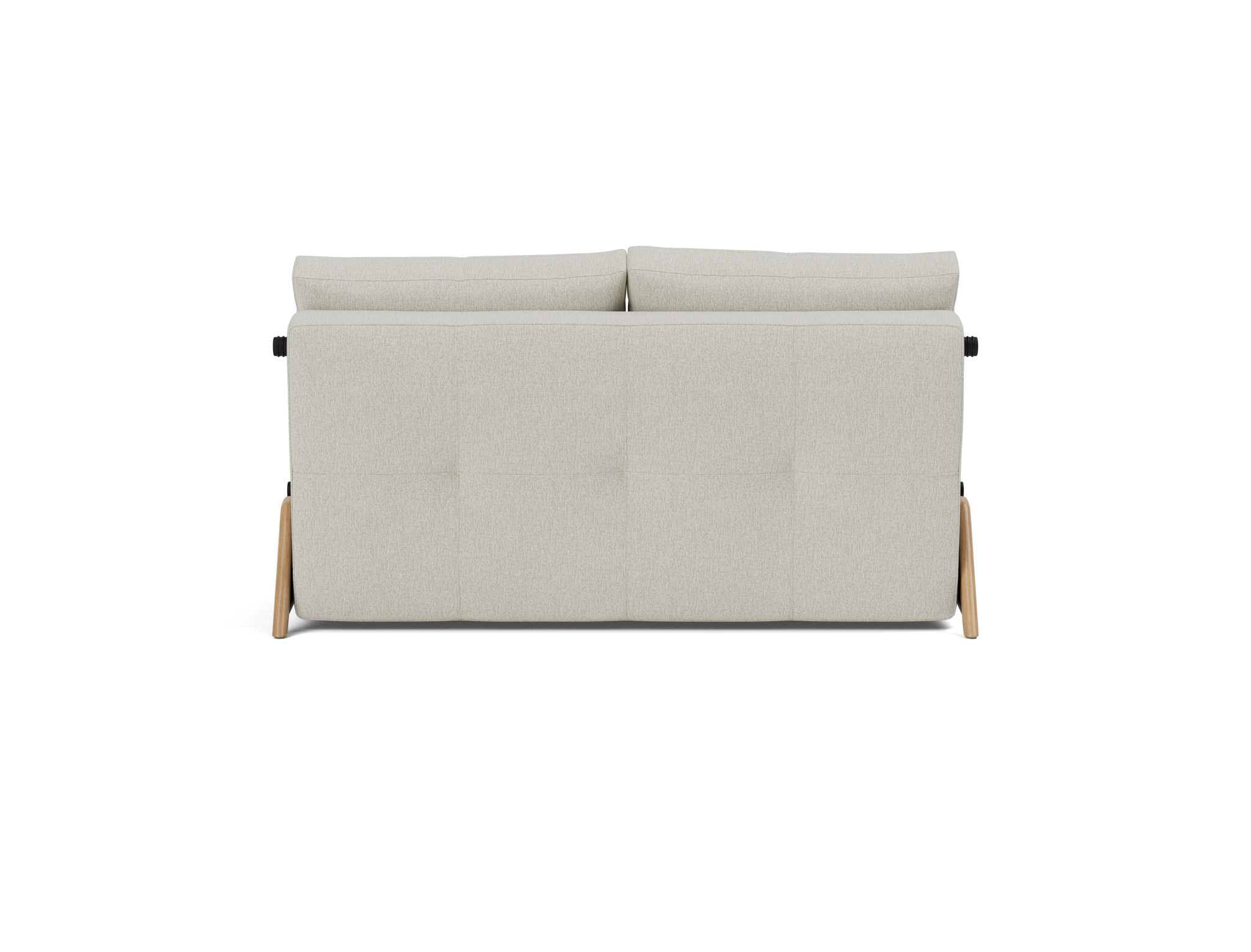 Schlafsofa Cubed 140 Flachgewebe Mixed Dance 527-Natural Beine Eiche