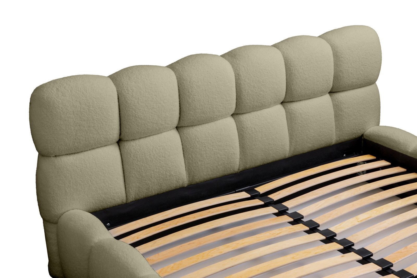 Polsterbett Vento-Slim Boucle 180x200 mit Holzrahmen Quelle 06