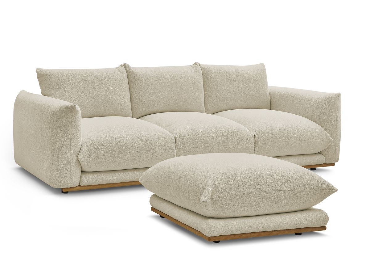 Bobochic Ernest Sofa 3-Sitzer mit Pouf 266 × 106 cm