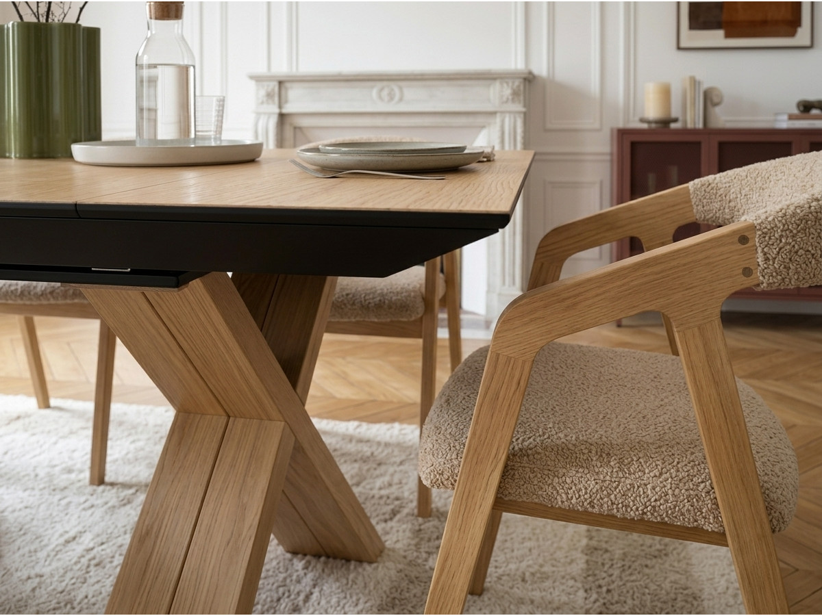 Bobochic Martha Esstisch ausziehbar Eiche furniert