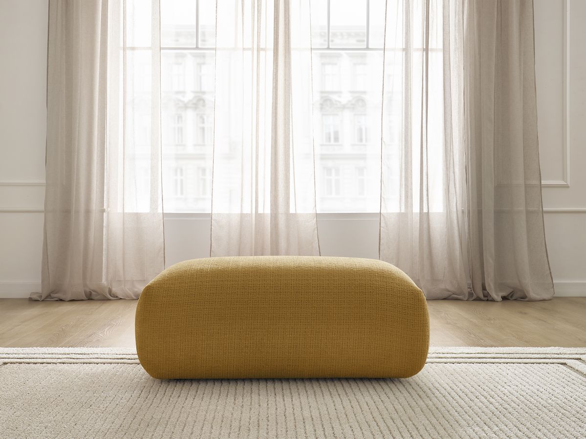 Bobochic Sirius Sofa 1-Sitzer Strukturstoff Gelb