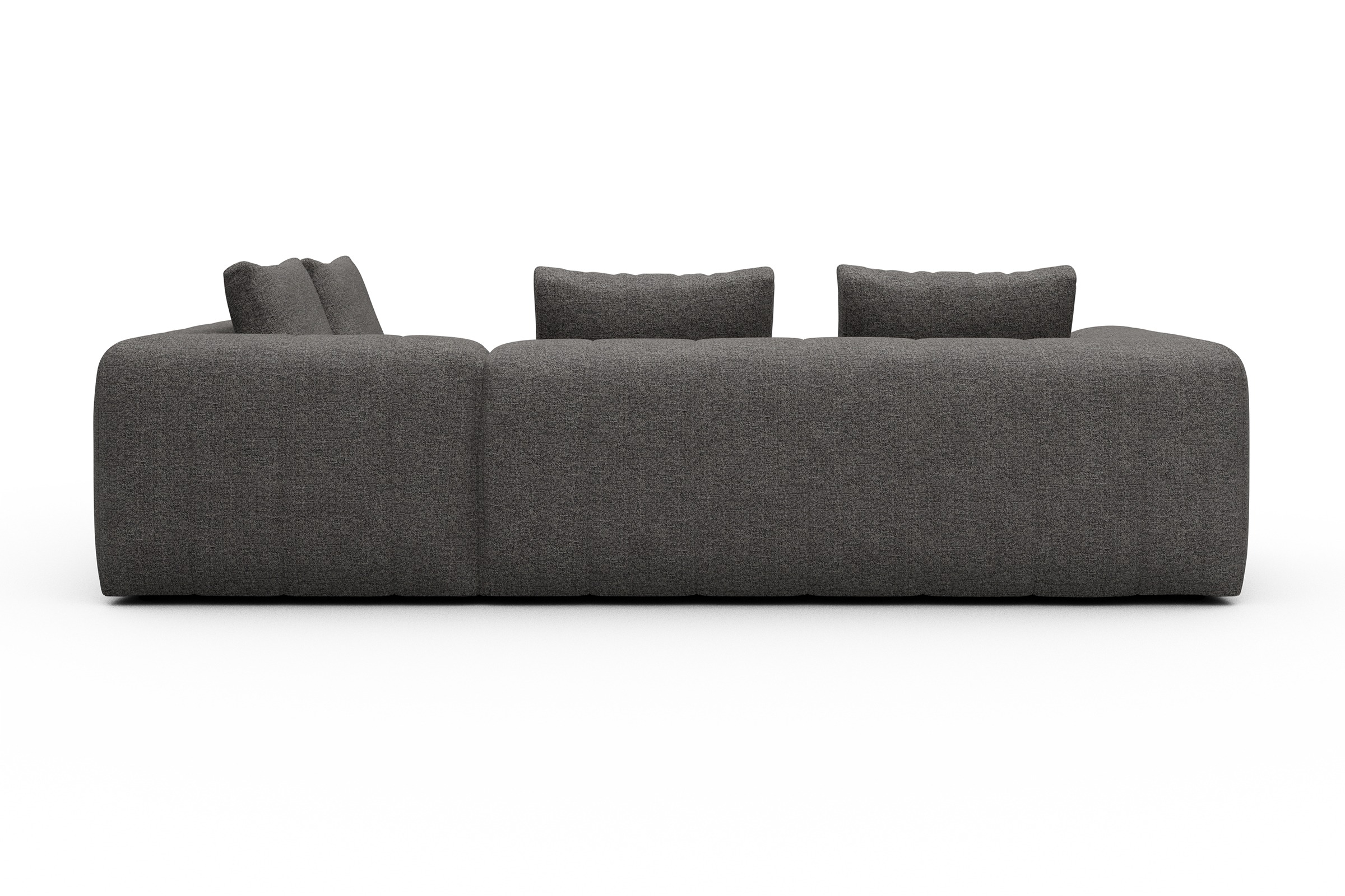 Ecksofa Hugo 2x 2,5-Sitzer Armlehne links Carreno-Salt-and-Pepper