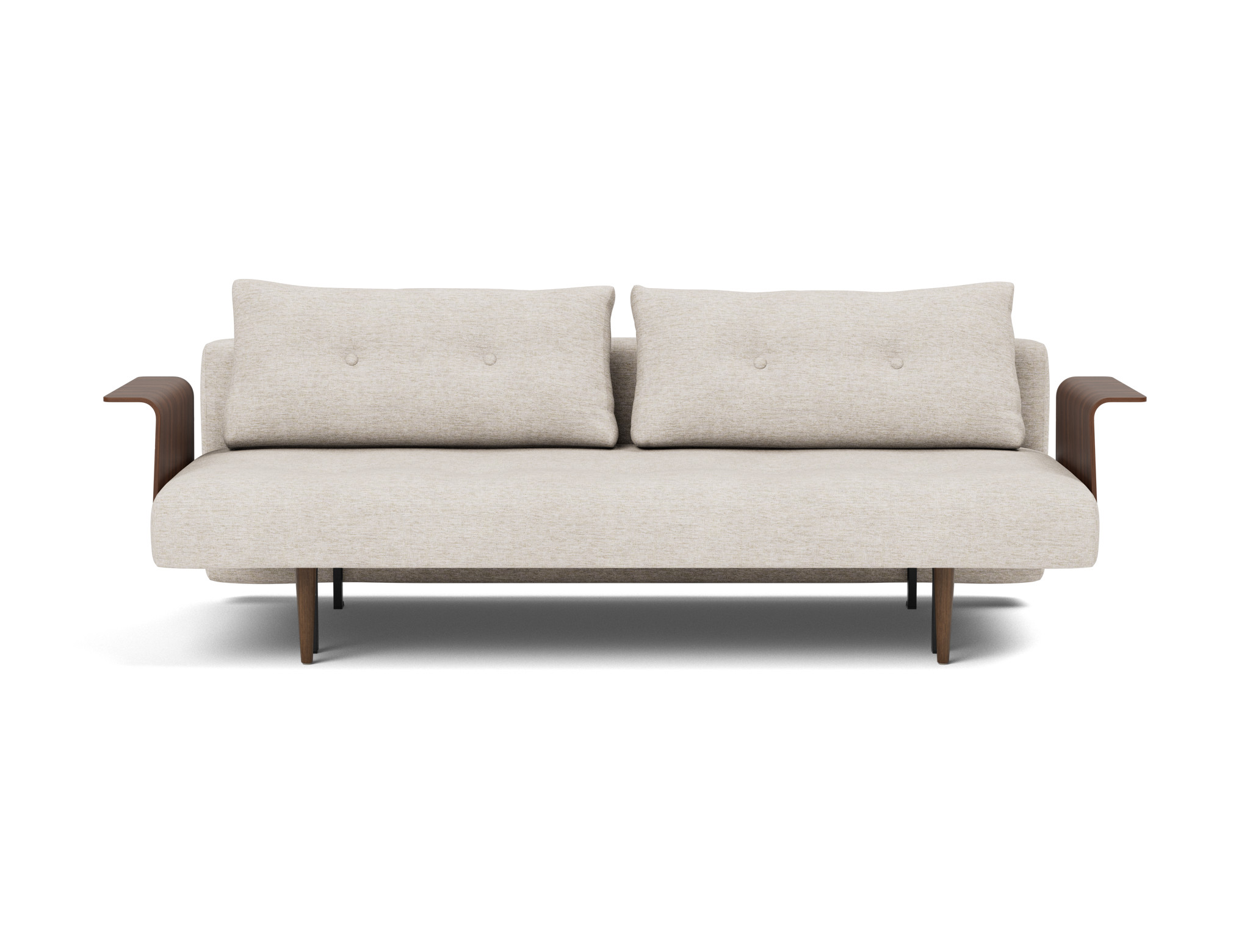 Schlafsofa Recast mit Armlehnen Chenille Yuveno 470-Natural