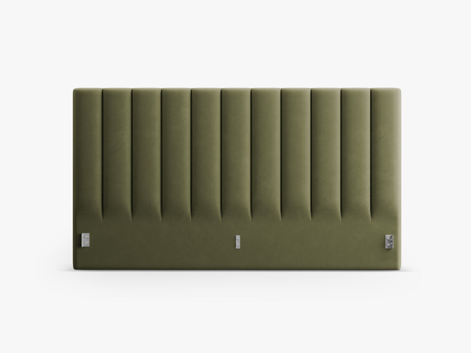 Micadoni Allison Samtiger Kopfteil Samt Bluvel Grün 170.5x100