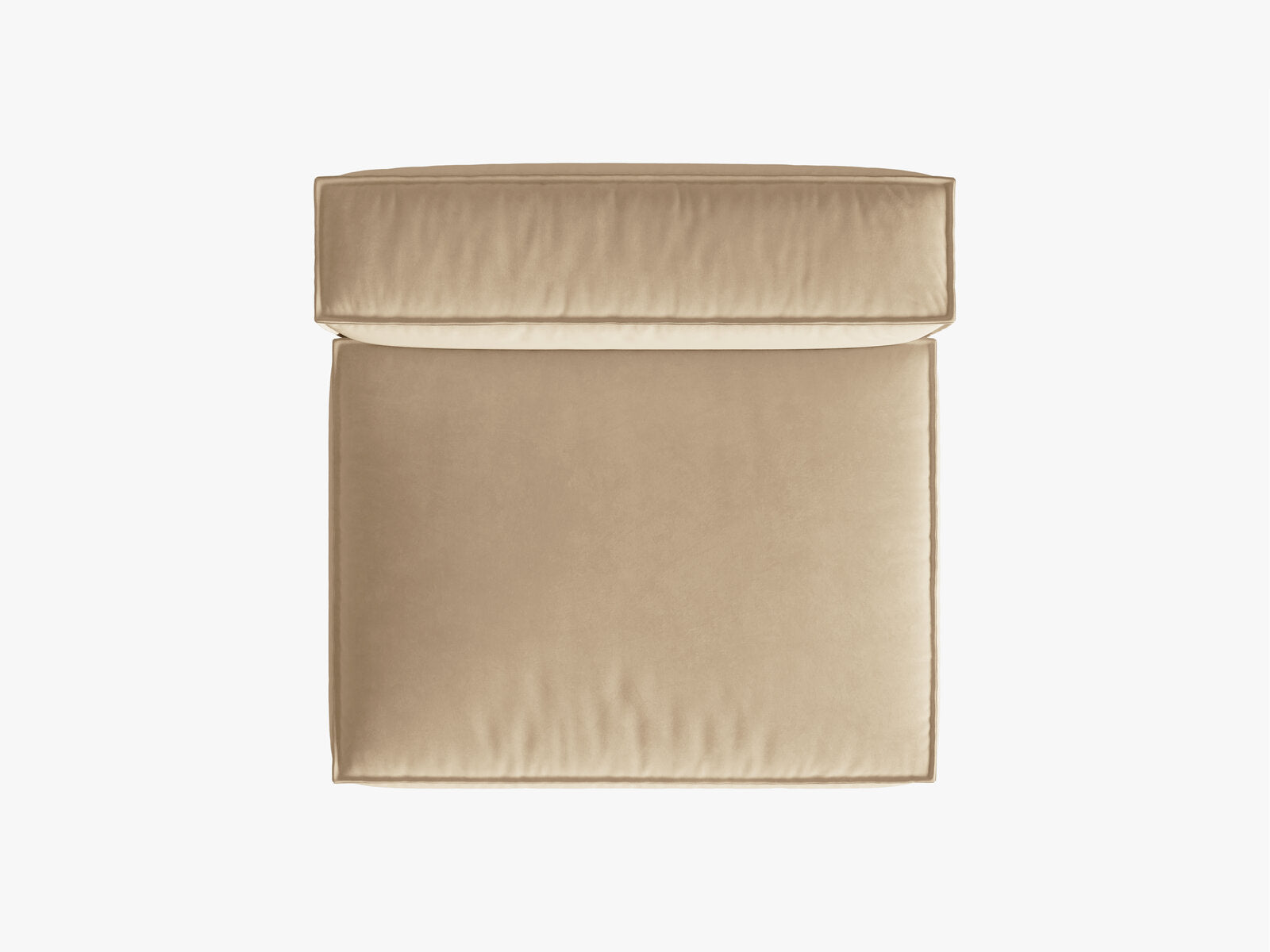 Micadoni Modul Nuria 2-Sitzer Samt Nude