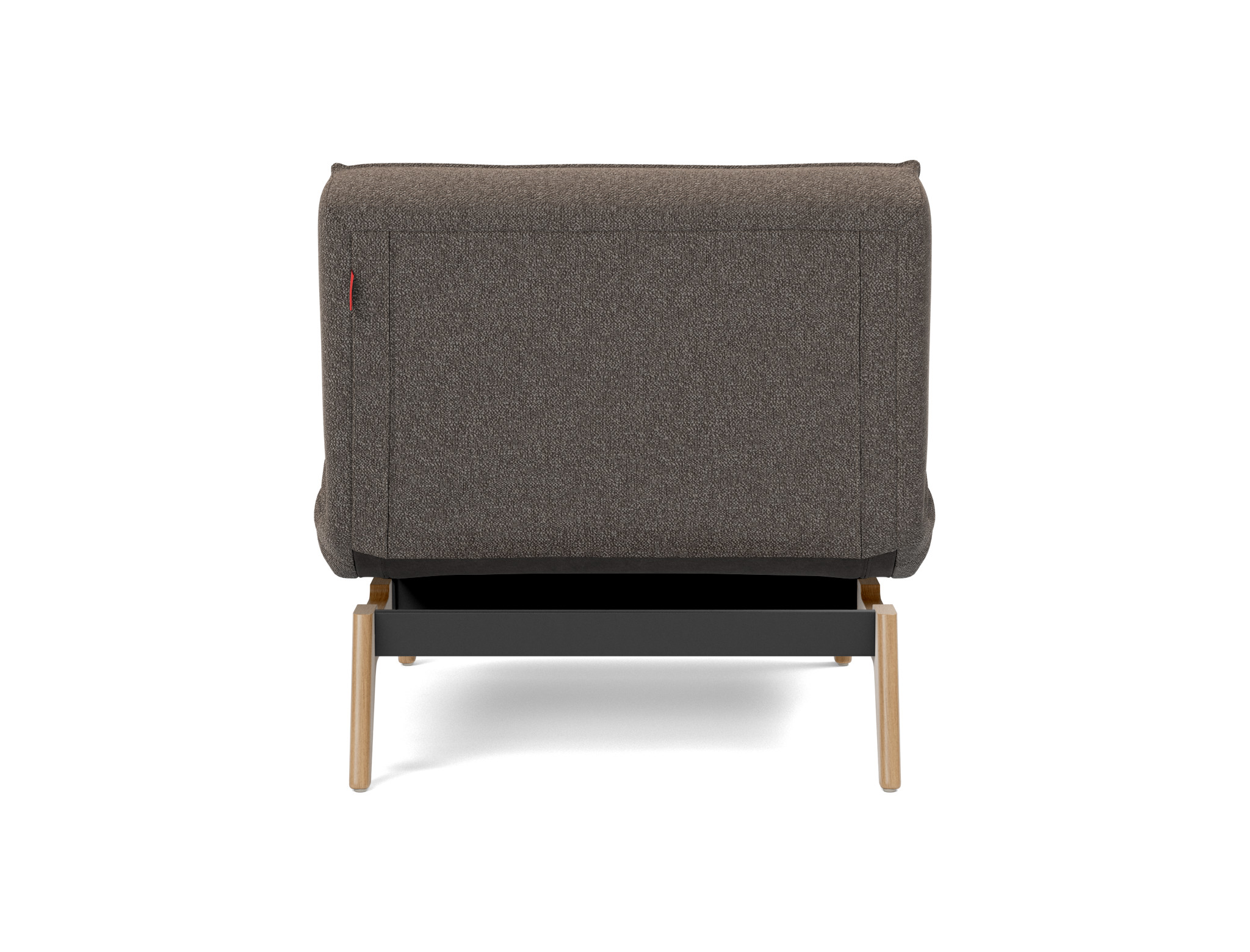 Sessel Splitback Boucle Skandi 530-Taupe Beine Eiche