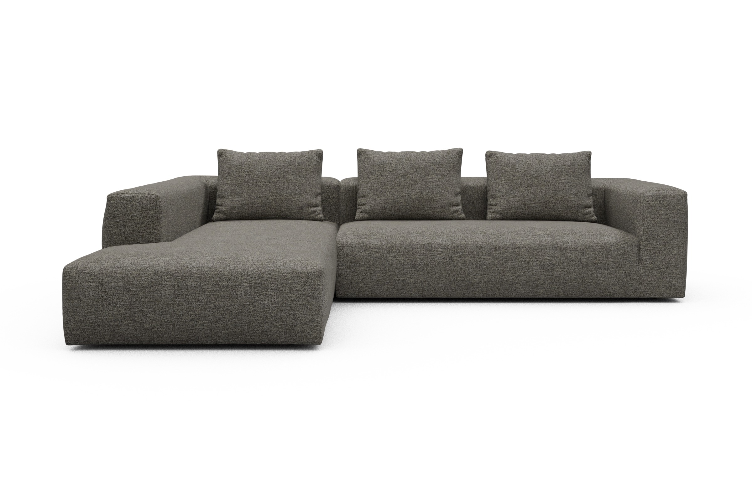 Skandi Home Ecksofa Fred Relax-Ecke links mit 2,5-Sitzer Carreno-Sepie-Brown moebelfaktor