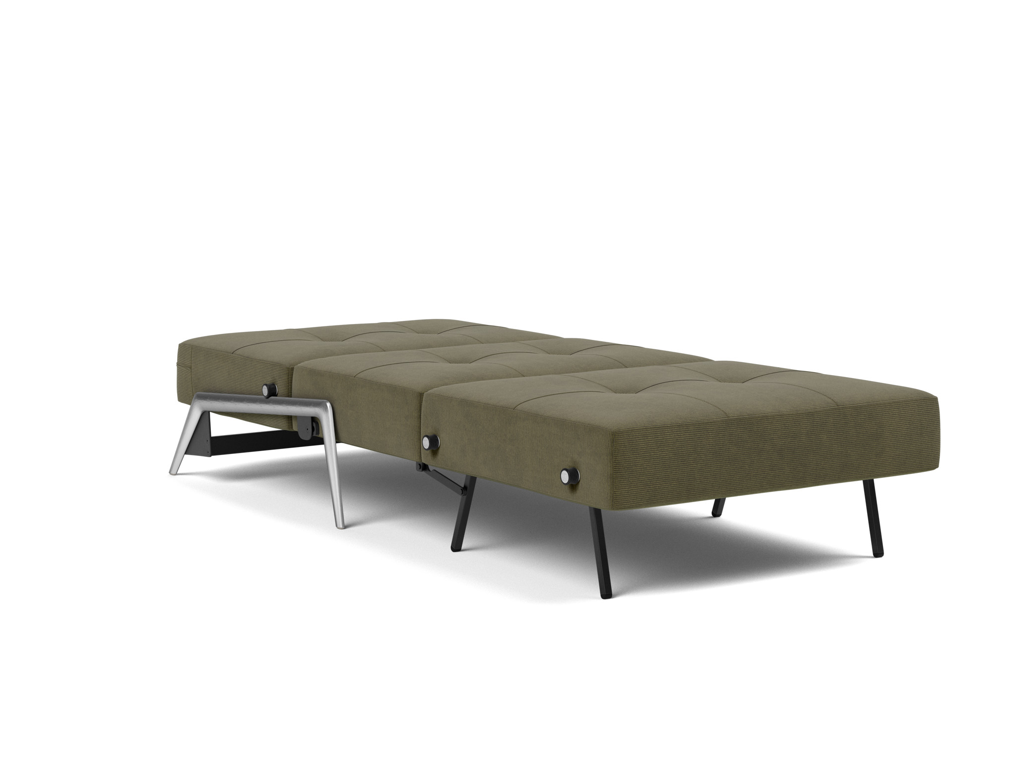 Schlafsessel Cubed 90 Kord Cordufine 316-Pine-Green Beine Aluminium