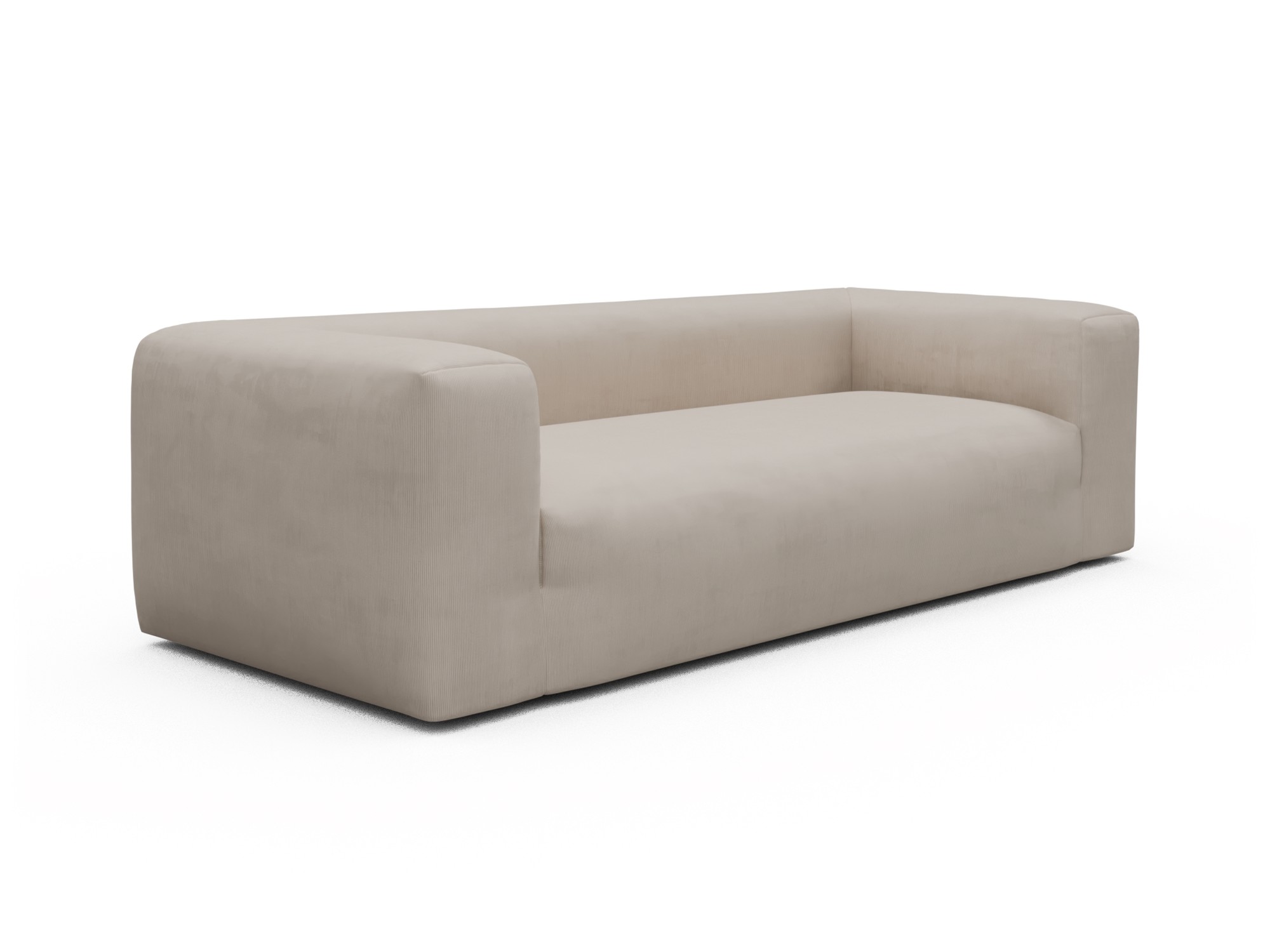 Skandi Home Sofa Fred 3-Sitzer Cordufine-Off-White moebelfaktor