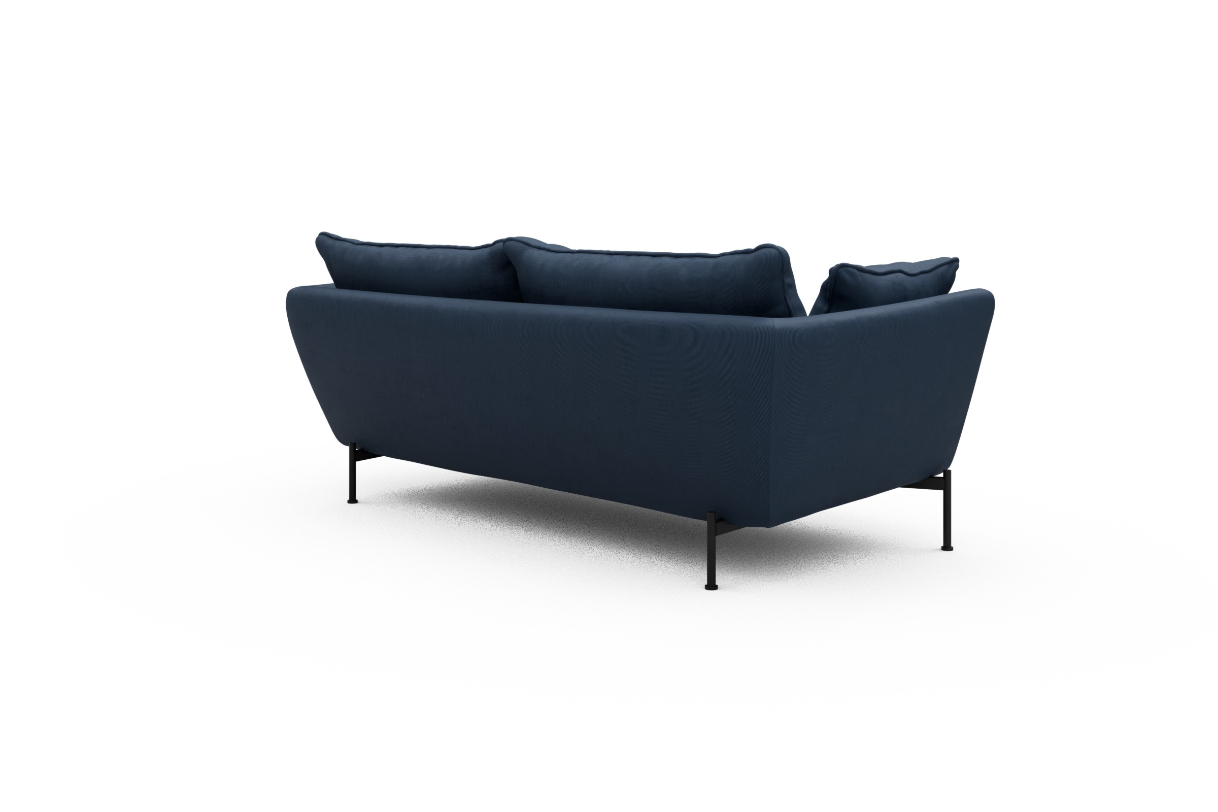 Sofa Anton PREMIUM 2-Sitzer Cordufine-Royal-Blue
