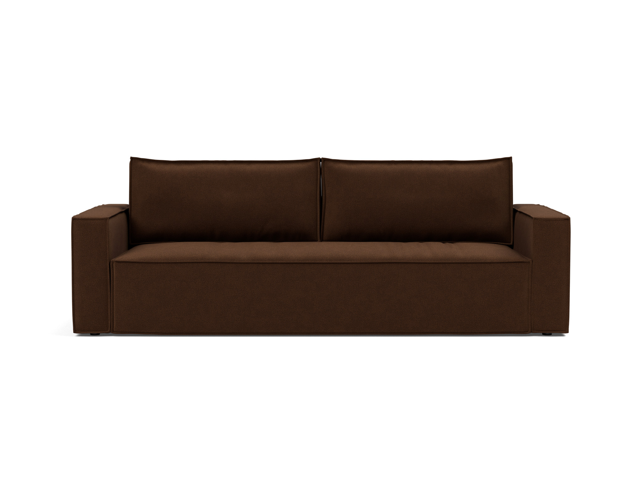 Schlafsofa Newilla Strukturierter Stoff Taura 359-Cappuccino