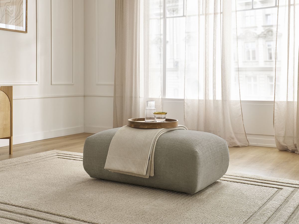 Bobochic Sirius Sofa 1-Sitzer Strukturstoff Taupe