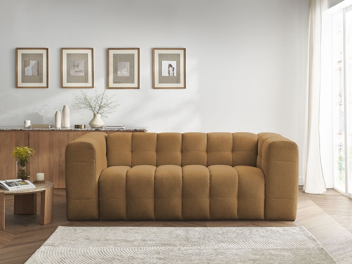 Bobochic Cloud Schlafsofa 3-Sitzer Stoff Gelb