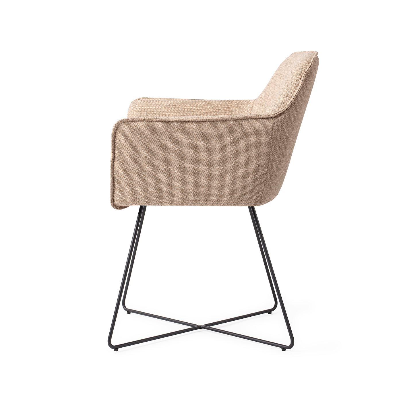 Jesper Home Esszimmerstuhl Hofu Wild-Walnut Cross Schwarz