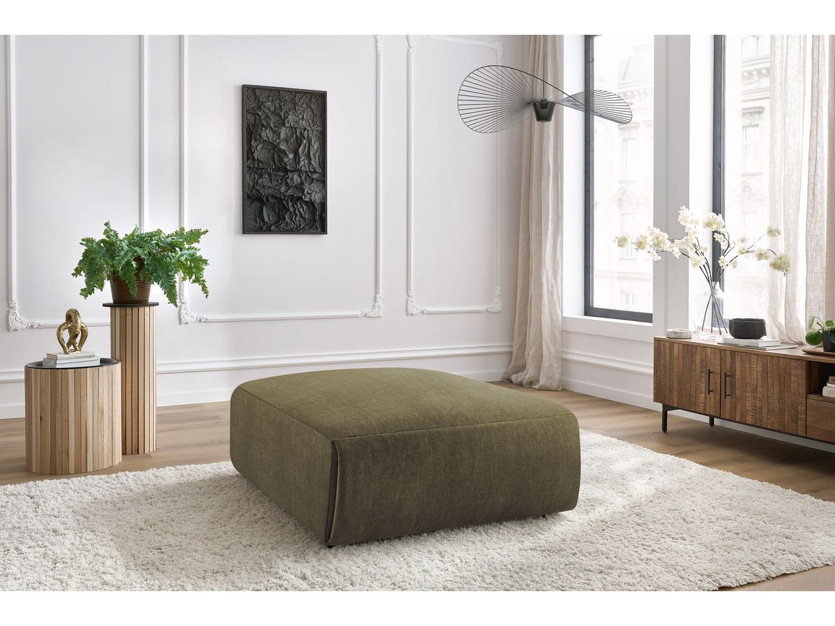 Bobochic Jeanne Pouf 95 × 117 cm Samt Grün