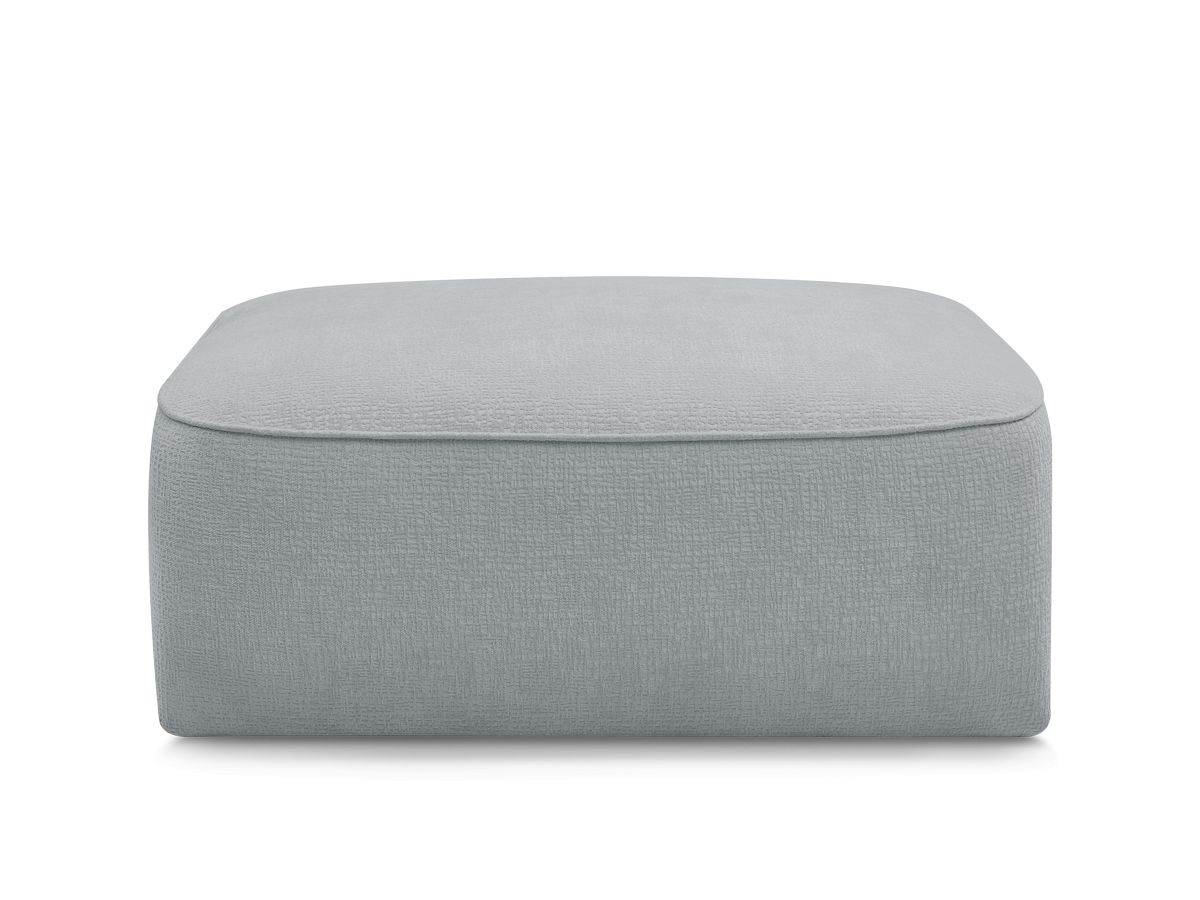 Bobochic Leopold Pouf Strukturstoff Hellgrau