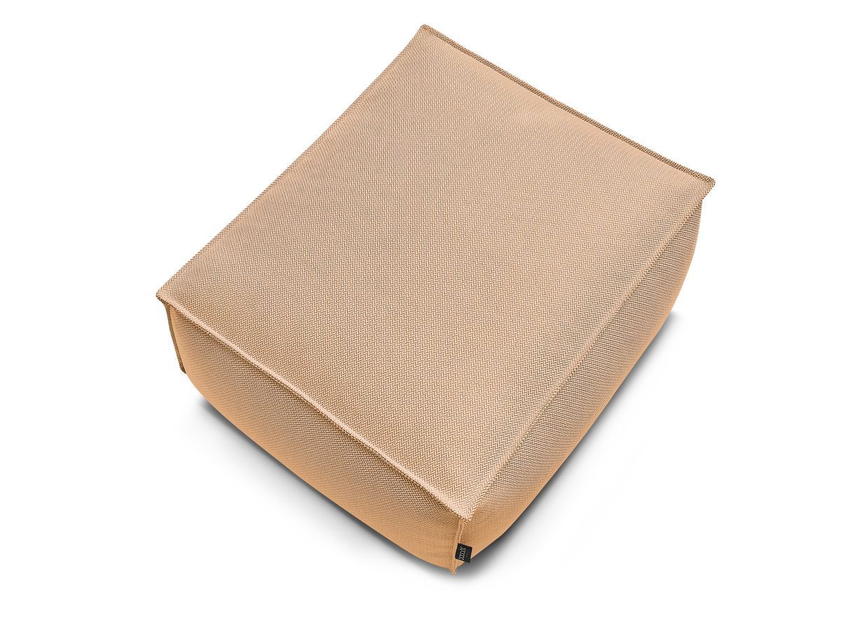 Bobochic Biarritz Pouf Melange-Stoff Orange