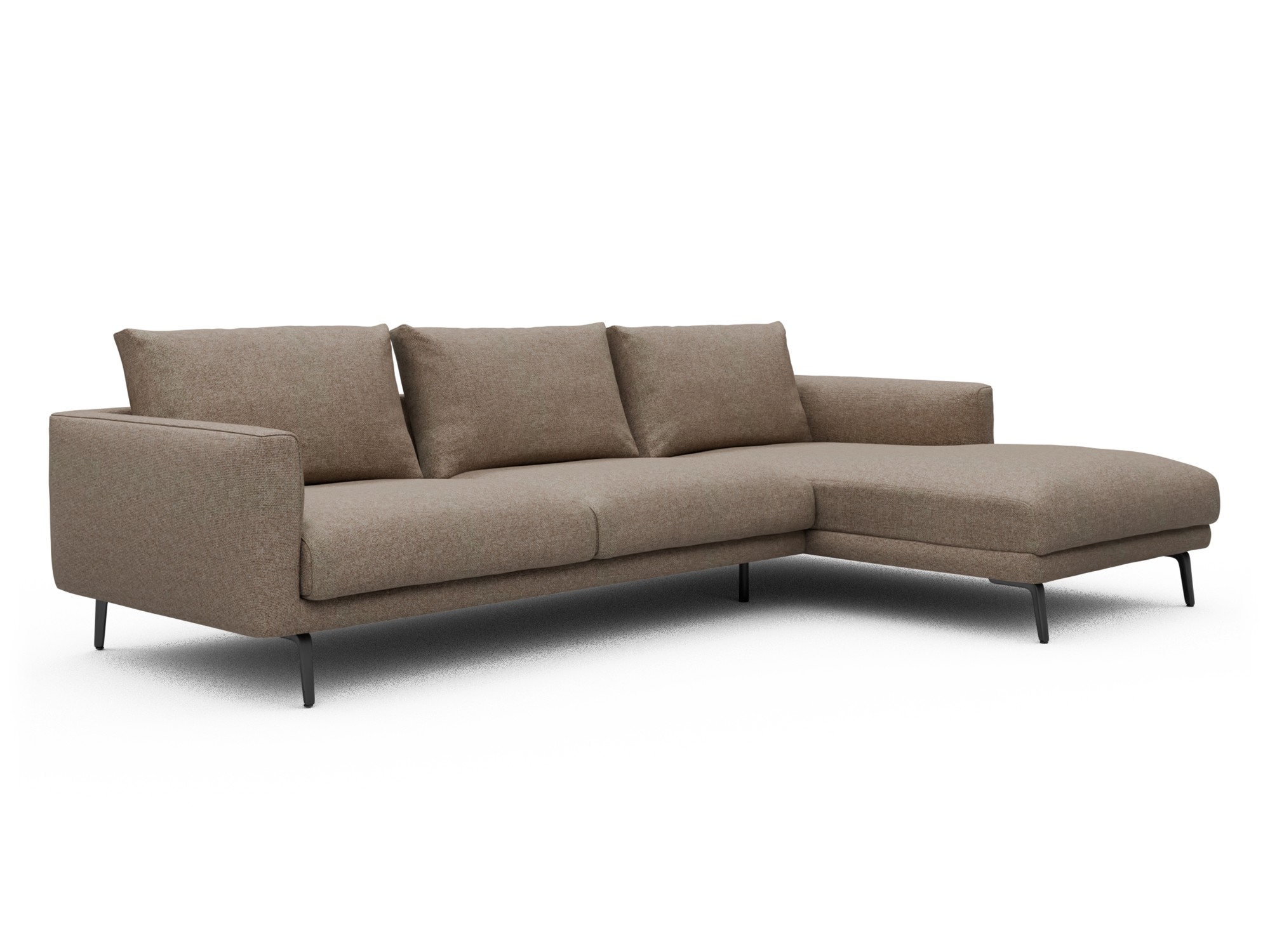 Skandi Home Ecksofa Karl Chaiselongue rechts mit 2,5-Sitzer Sama-Antelope moebelfaktor