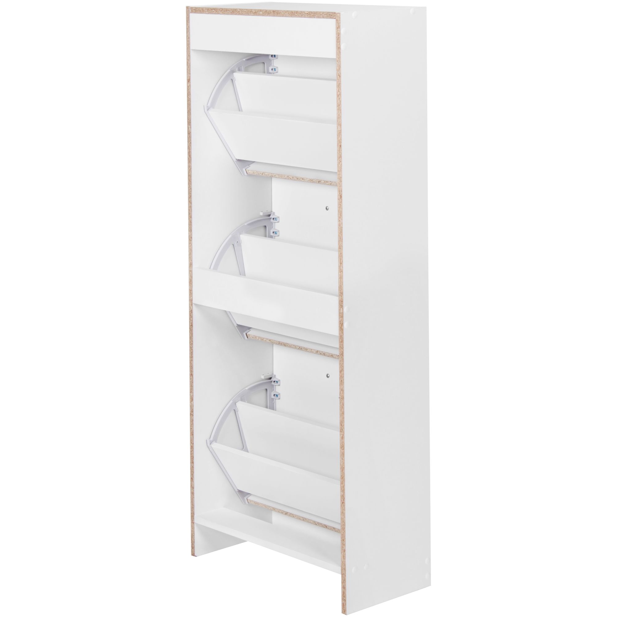 Schuhschrank Osteroy Weiß 50 × 24 × 125 cm