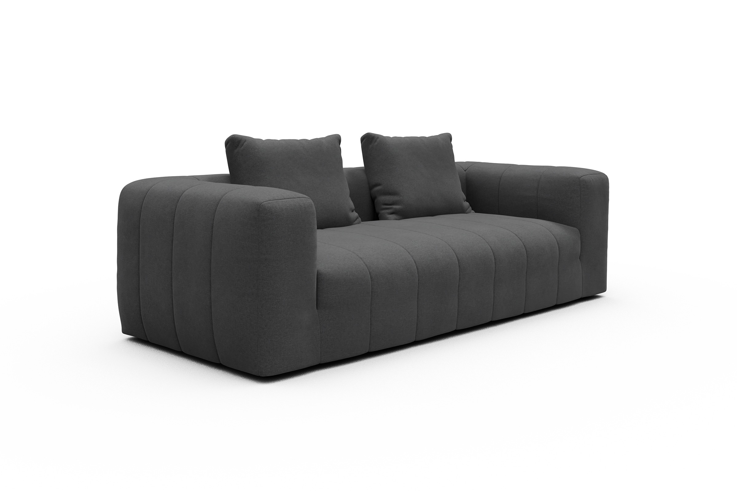 Sofa Hugo 3-Sitzer Satya-Zinc