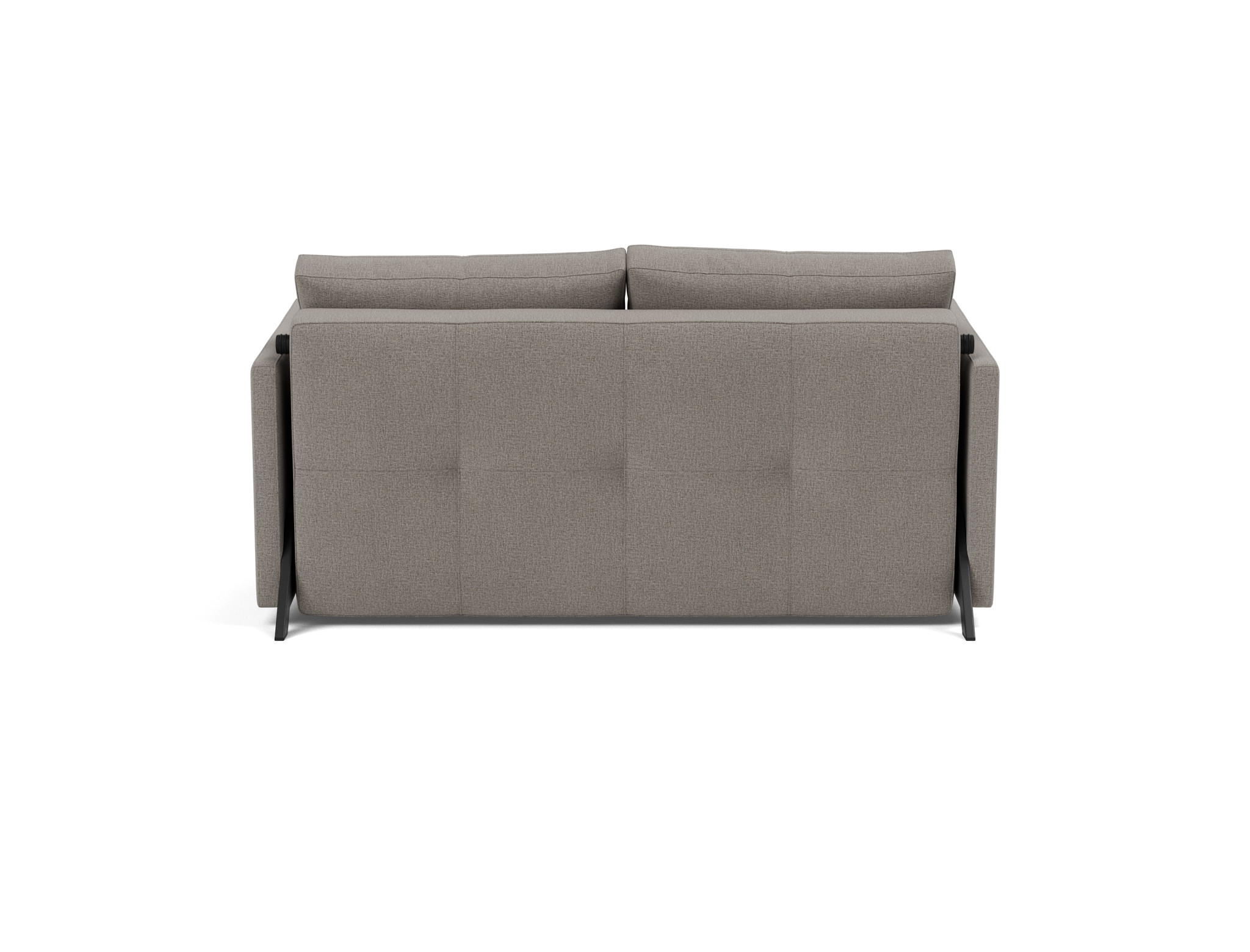 Schlafsofa Cubed mit Armlehnen 140 Flachgewebe Mixed Dance 521-Grey