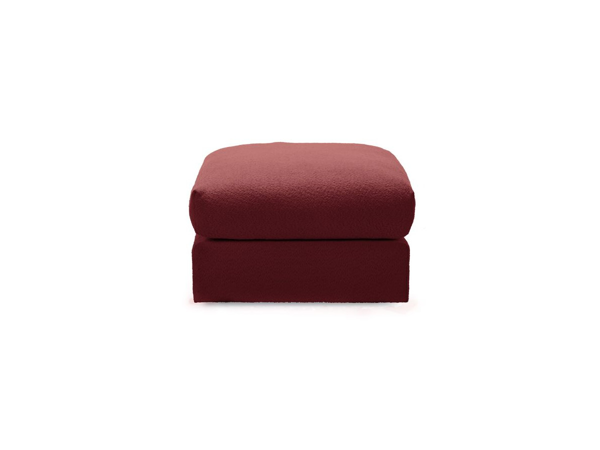 Bobochic Paris Pouf, sehr weich Bouclé-Stoff Rot