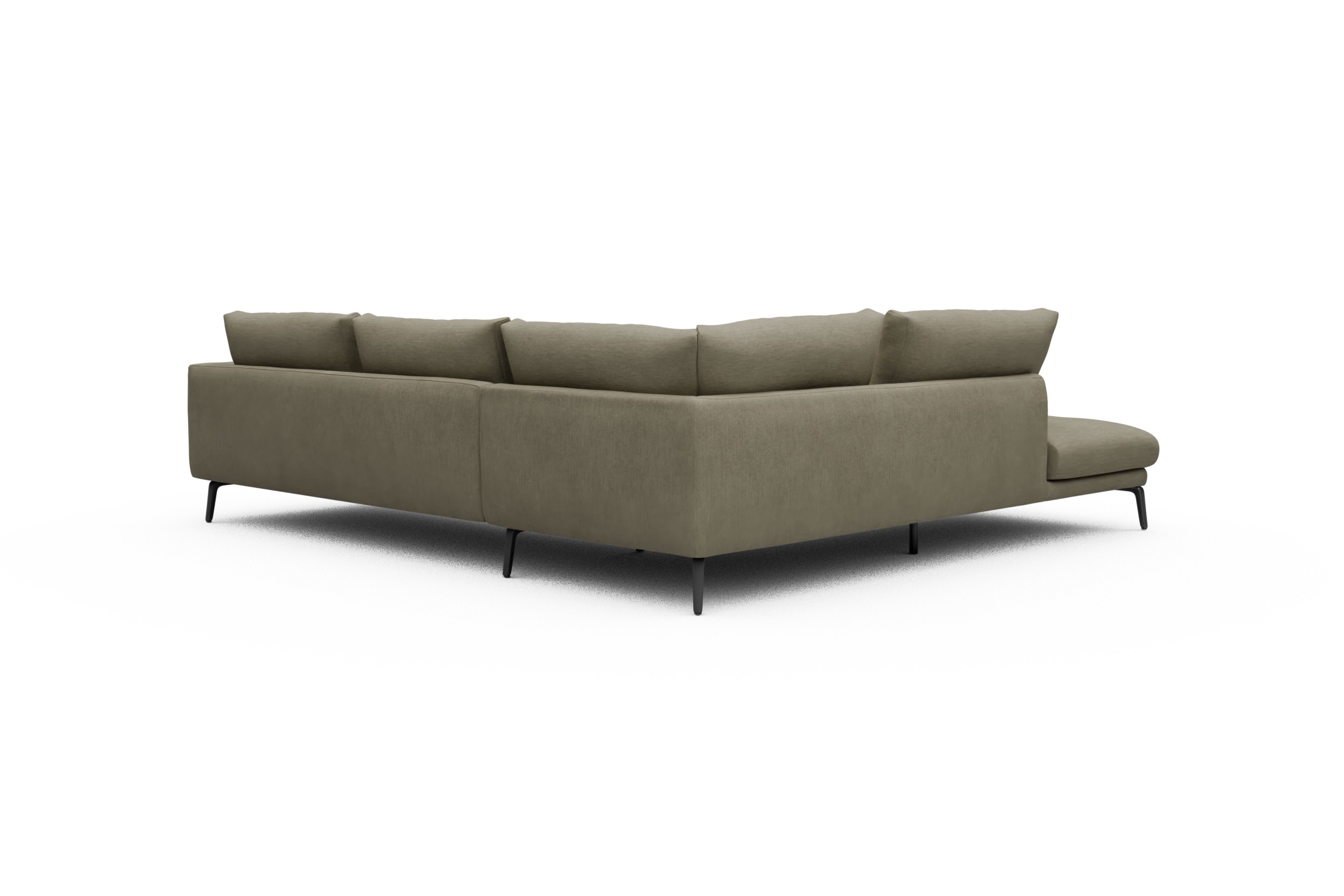 Ecksofa Karl Relax-Ecke links mit 2,5-Sitzer Vivus-Dusty-Sand