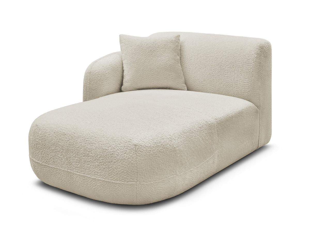 Bobochic Anda Méridienne-Modul Chenille Beige Ecke links