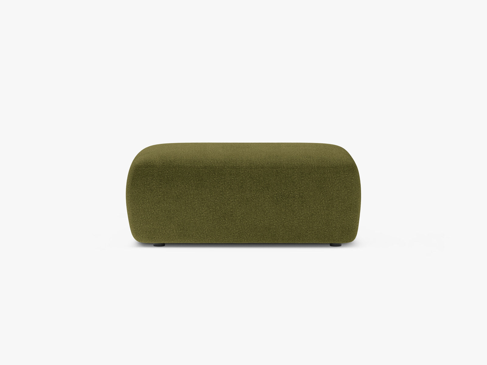 Micadoni Hocker Kate 1-Sitzer Boucle Baloo Dunkel-Olivgrün