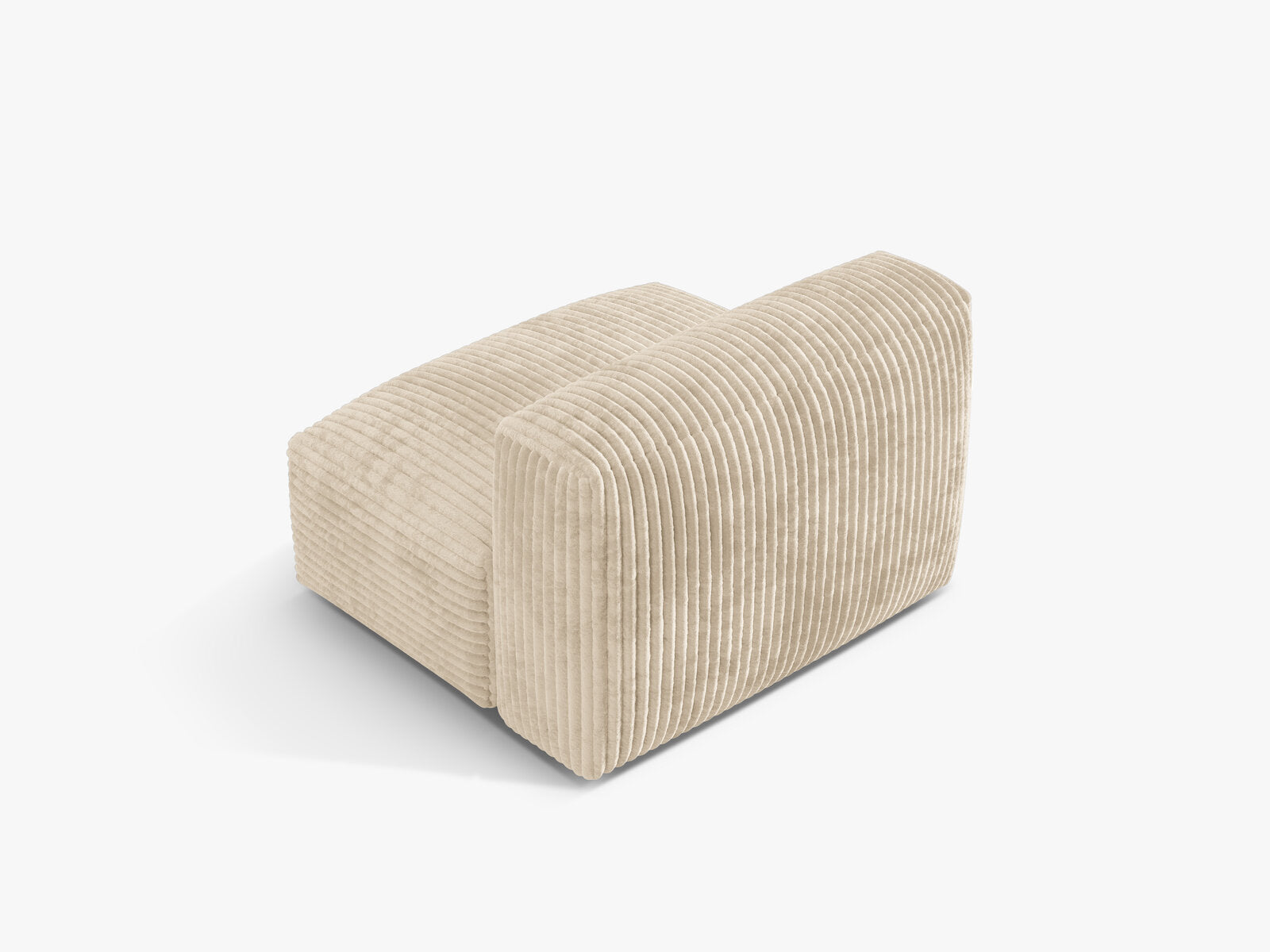 Micadoni Modul Martina 1-Sitzer Kord Tilia Helles Beige