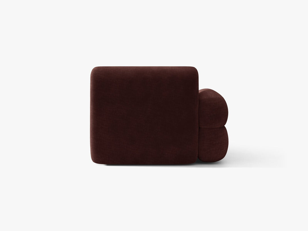 Micadoni Neo Chaiselongue Links Chenille Golden Kirschbaum