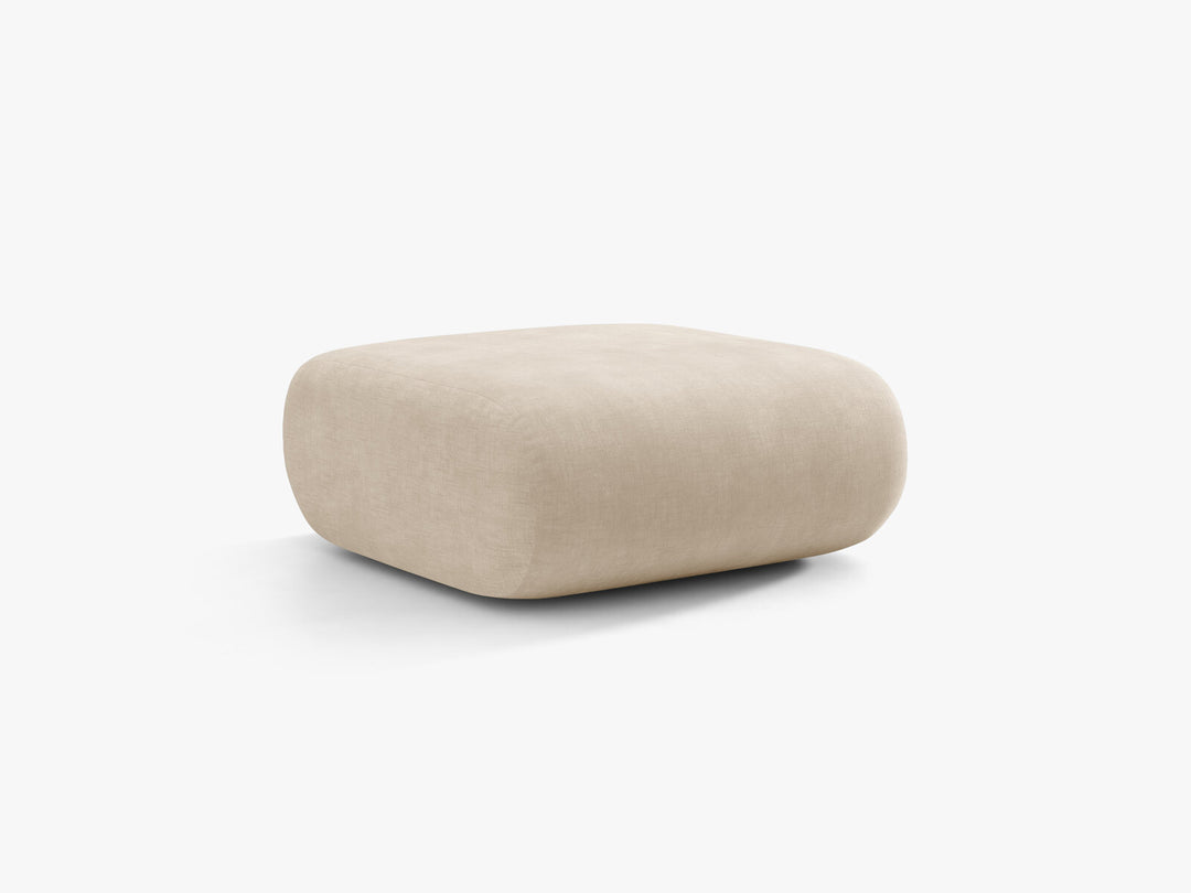 Micadoni Neo Pouf Chenille Golden Helles Beige