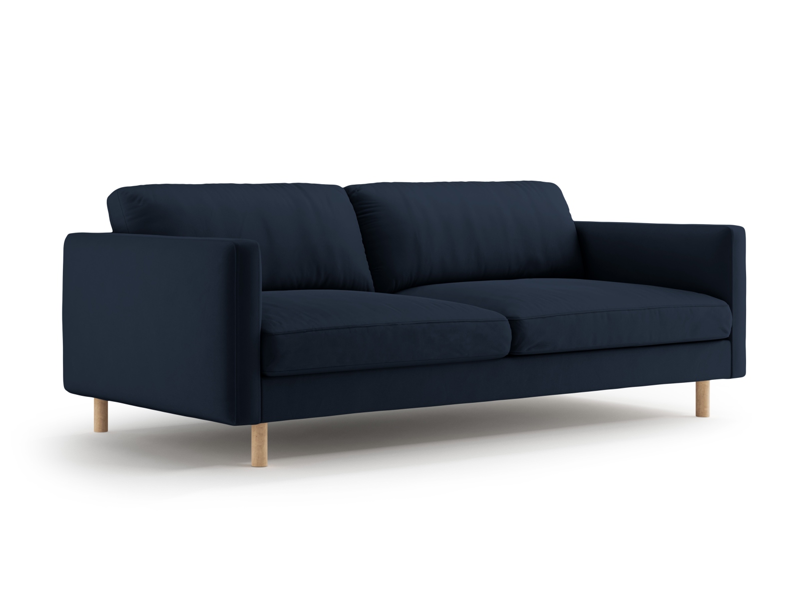 Micadoni Sofa Eden 4-Sitzer Samt Dunkelblau