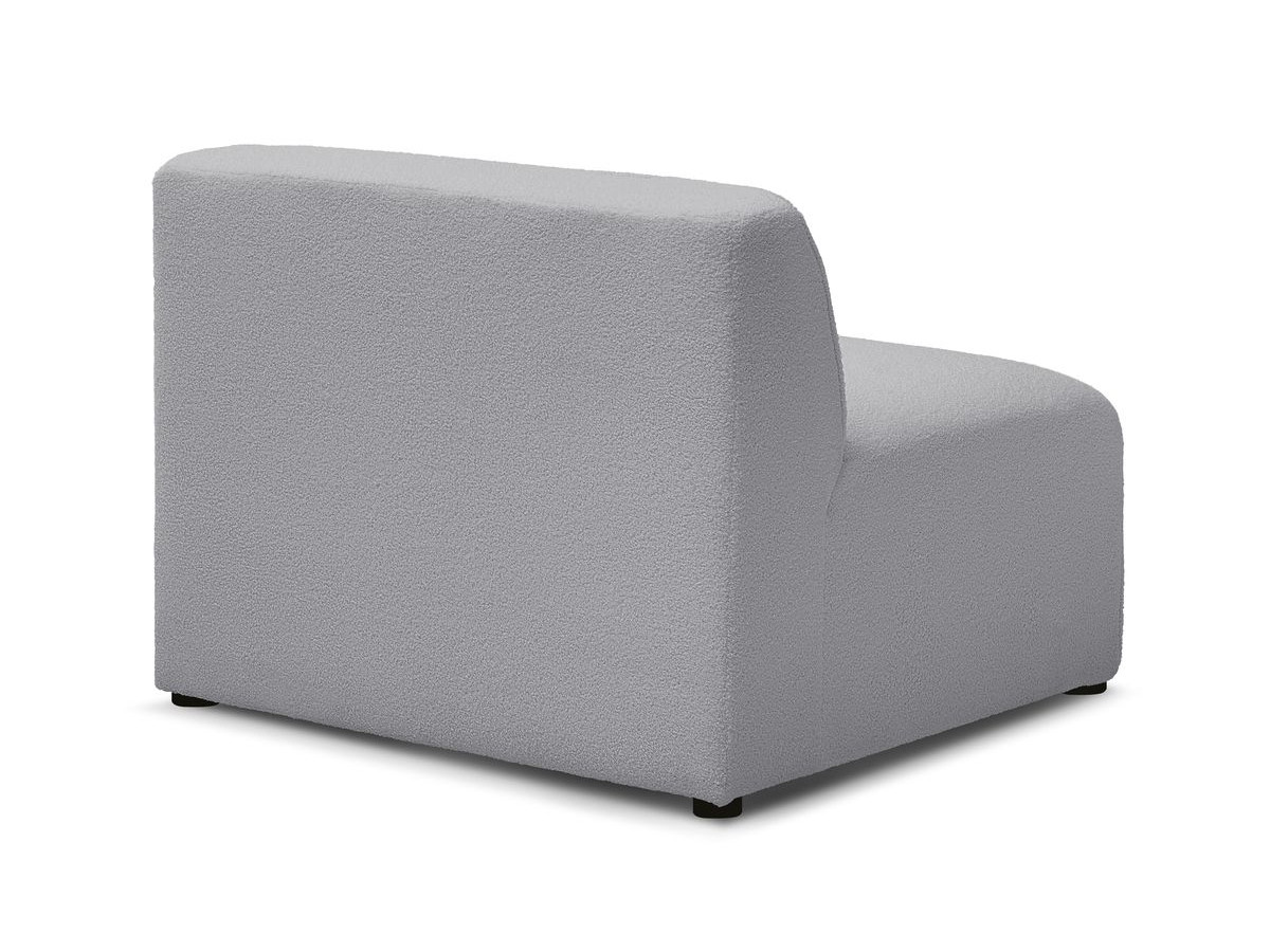Bobochic Megeve Sofamodul 1-Sitzer Bouclé-Stoff Hellgrau