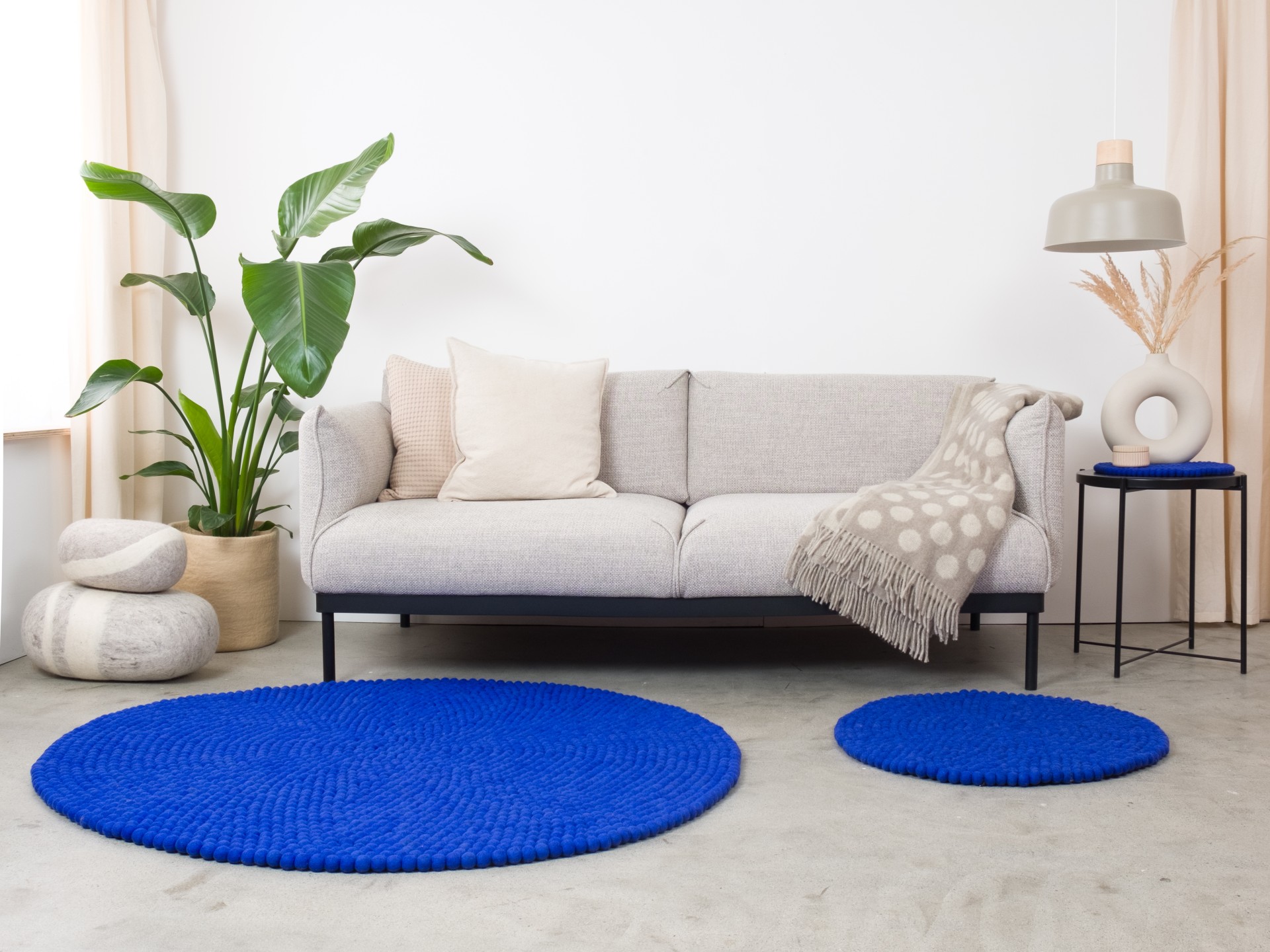 myfelt Isa Filzkugelteppich - 70 cm