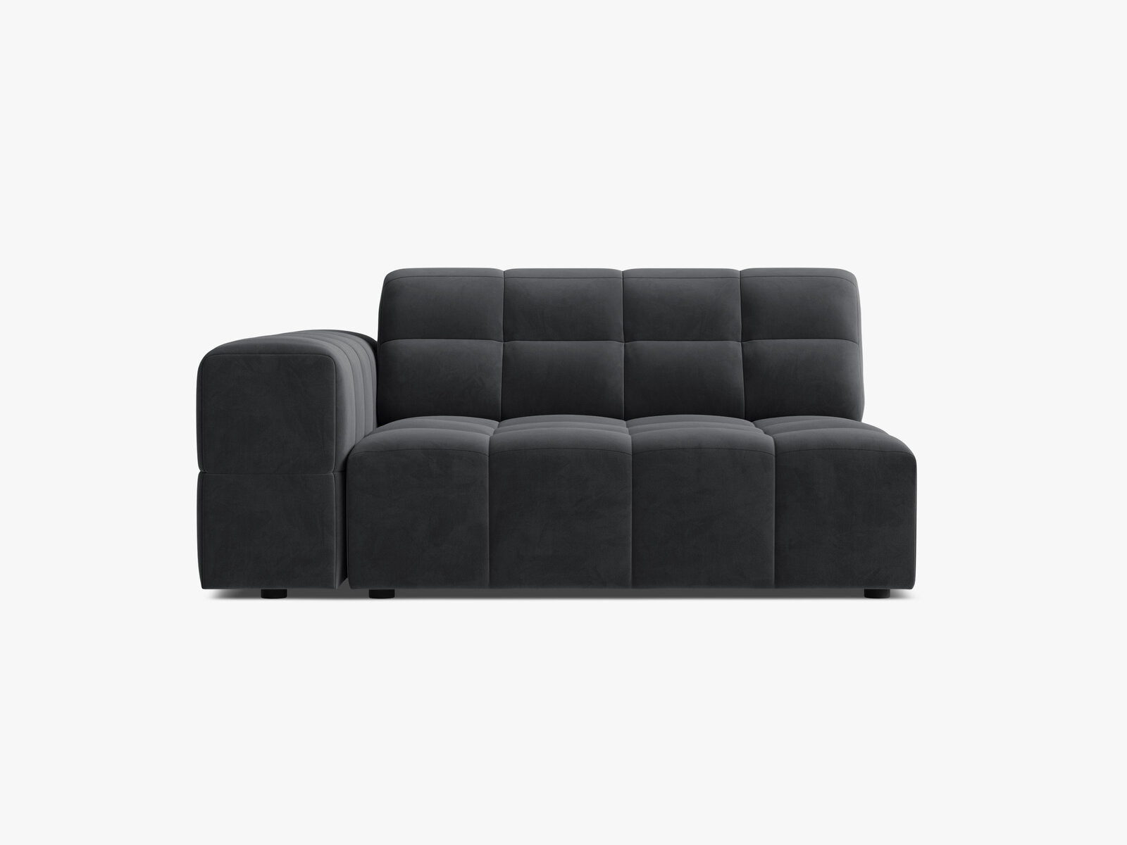Micadoni Jennifer Sofamodul XL Links Samt Bluvel Grau