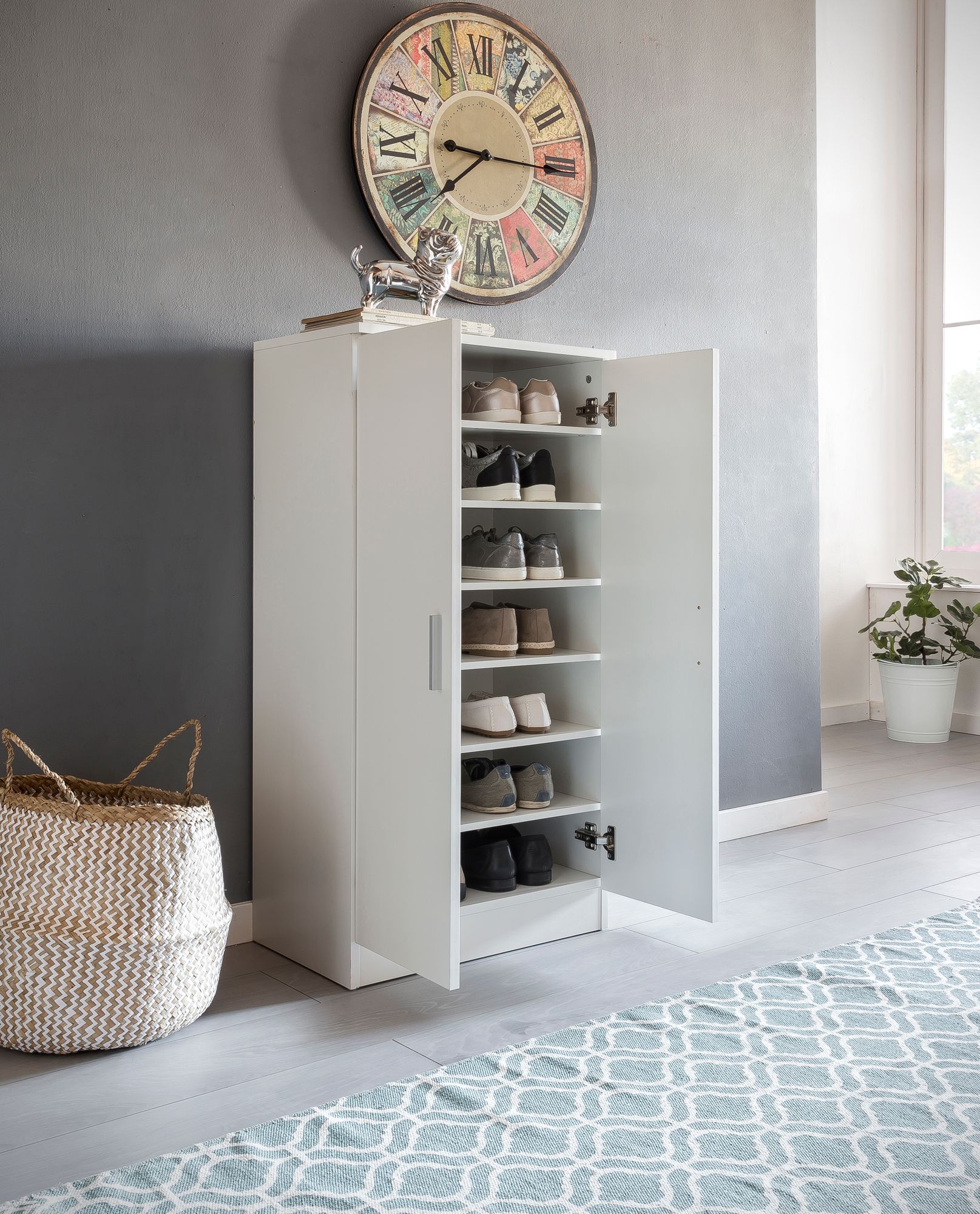 Schuhschrank Marstrand Weiß 55 × 35 × 108 cm