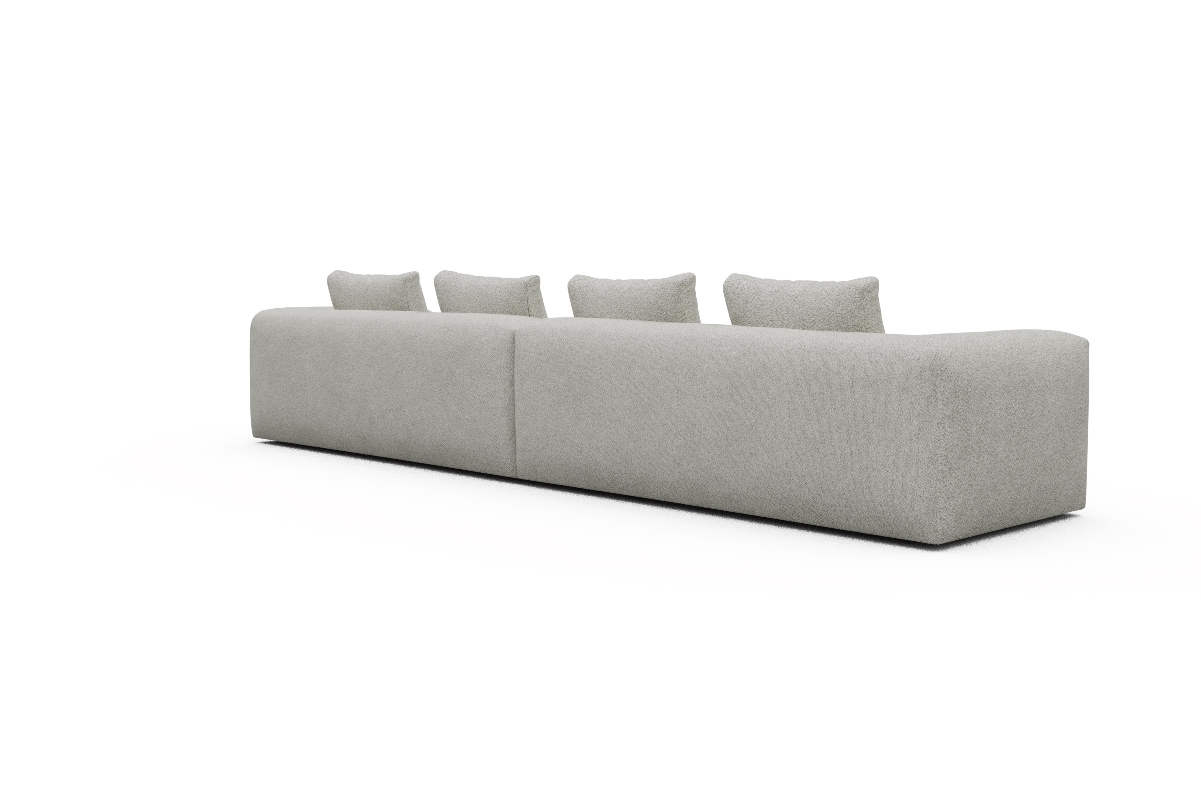 Sofa Modulares XXL Sofa Fred 5-Sitzer Vanora-Warm-Sand