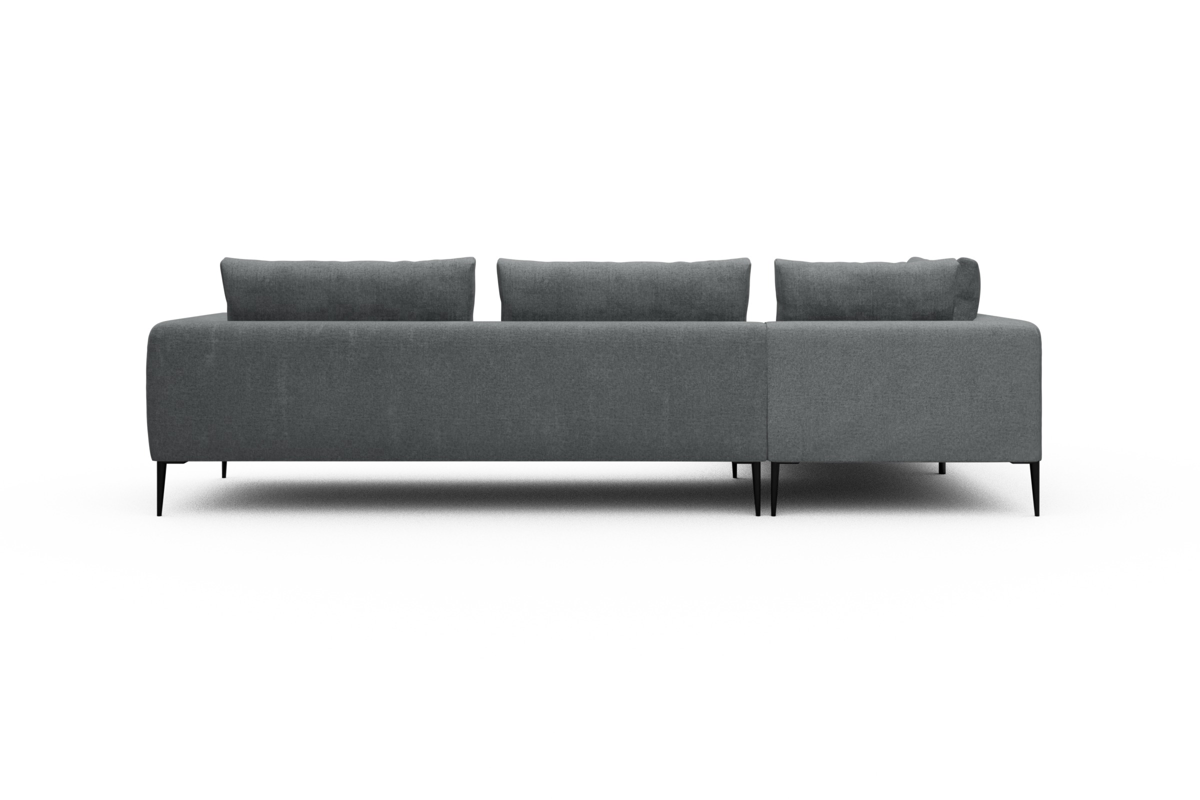 Ecksofa Paul Relax-Ecke rechts mit 3-Sitzer Casone-Gravel-Grey