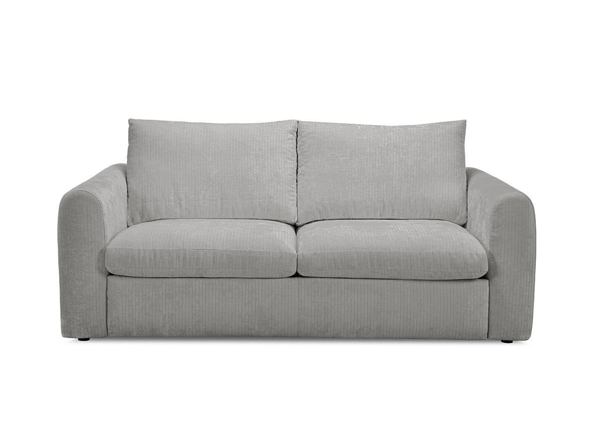 Bobochic Archi Schlafsofa 3-Sitzer Cordsamt Grau, Liegefläche 140 × 190 cm