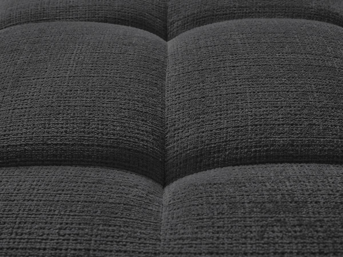 Bobochic Ivane Pouf Strukturstoff Schwarz