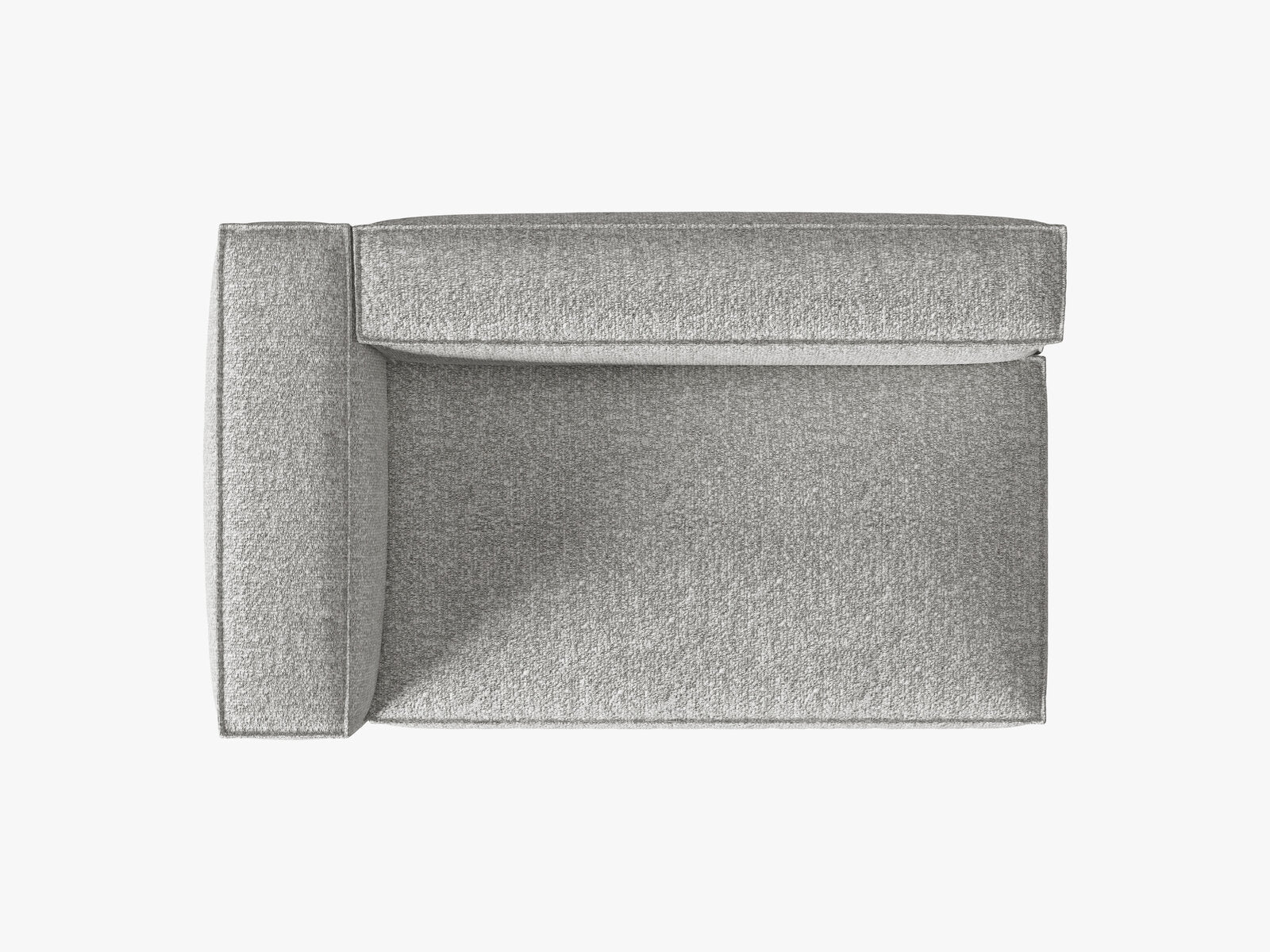 Micadoni Modul Nuria Groß 3-Sitzer Links Boucle Silber